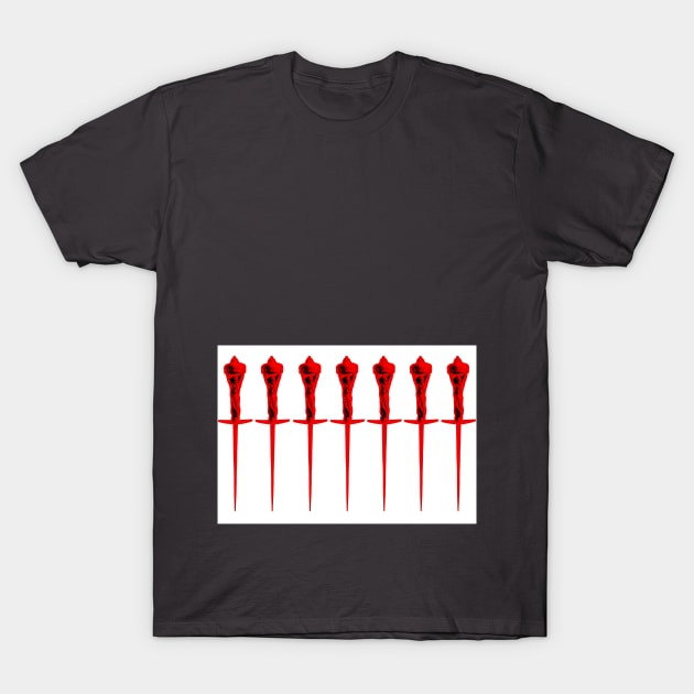 THE OMEN DAGGERS T-Shirt by CaptnQUINT